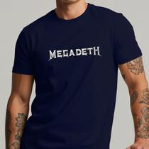Camiseta Masculina Megadeth Banda Metal Rock Básica Estampada