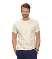Camiseta Masculina Meia Malha Diametro Bege