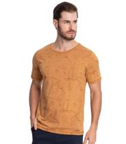 Camiseta Masculina Meia Malha Diametro Marrom
