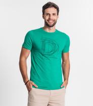 Camiseta Masculina Meia Malha Diametro Verde