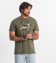 Camiseta Masculina Meia Malha Diametro Verde