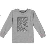 Camiseta Masculina Meia Malha Estampado Manga Longa Quentinho Macio Confortável Estiloso Inverno