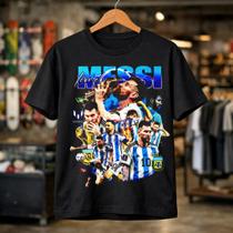 Camiseta Masculina Messi Argentina Algodão Premium 30.1 Penteado Camisa Futebol Copa Idolo Fãs Cor:PretoTamanho:G Camiseta Masculina Messi Argentina Algodão Premium 30.1 Penteado Camisa Futebol Copa Idolo Fãs Cor:PretoTamanho:G