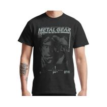 Camiseta Masculina MGS2 Bootleg METAL GEAR SOLID 2 Sons of Liberty Kojima Productions Solid Snake