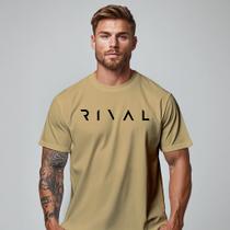 Camiseta Masculina Minimalista Urbano Rival Estampada Algodão Premium Estilosa