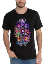 Camiseta Masculina Montros Colorido Camisa De Halloween Novidade - DTF Camiseta Masculina Montros Colorido Camisa De Halloween Novidade - DTF
