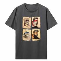 Camiseta Masculina Mutant Ninja Turtle, Manga Curta, Humor, Camiseta Gráfica, Gola Redonda, Top