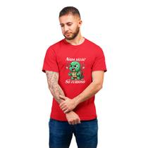 Camiseta Masculina Nada Veloz Só Furioso Tartaruga Engraçada