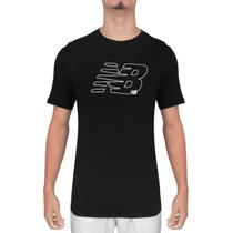 Camiseta Masculina New Balance MC Active Graphic Preta - MT4