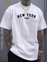 Camiseta Masculina NEW YORK 199X Camisa 100% Algodão malha 30.1 premium