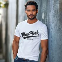 Camiseta Masculina New York T-shirt Com Visual Urbano