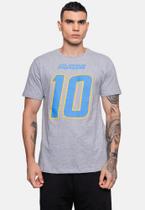 Camiseta Masculina NFL Player Justin Herbert Cinza Camiseta Masculina NFL Player Justin Herbert Cinza