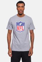 Camiseta Masculina NFL Shield Cinza Mescla Camiseta Masculina NFL Shield Cinza Mescla