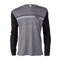 Camiseta Masculina Nicoboco Manga Longa Estampada Preto Mescla Camiseta Masculina Nicoboco Manga Longa Estampada Preto Mescla