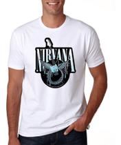 Camiseta Masculina Nirvana Banda Rock Camisa Algodão - DTF