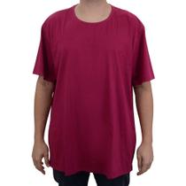 Camiseta Masculina Ogochi Plus Size Essencial Bordô - 0060