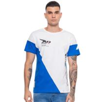 Camiseta Masculina Onbongo Especial M7 Branca Azul D923A