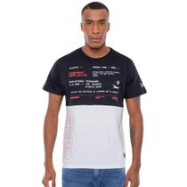 Camiseta Masculina Onbongo Plan Preta Branca D928A