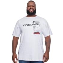 Camiseta Masculina Onbongo Plus Size Branca O223