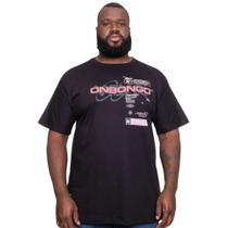 Camiseta Masculina Onbongo Plus Size Preta ON223