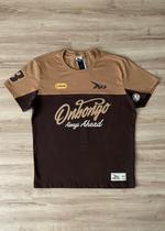 Camiseta Masculina Onbongo Recortada Especial Marrom - GG