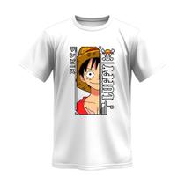 Camiseta Masculina One Piece Monkey 100% Algodão Camisa Cores