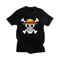 Camiseta Masculina One Piece Monkey D Luffy Anime Japonês Verão Manga Curta Alta Qualidade Roupa Camiseta Masculina One Piece Monkey D Luffy Anime Japonês Verão Manga Curta Alta Qualidade Roupa