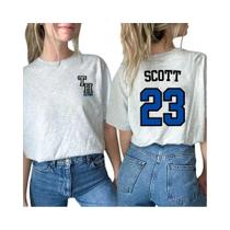 Camiseta Masculina One Tree Hill Nathan Scott 23 Com Estampa Frontal E Traseira Da Carolina Do Norte