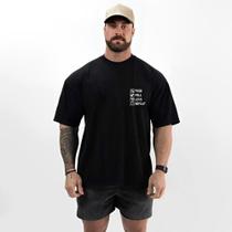 Camiseta Masculina Over Academia Estilo Confortável Algodão