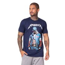 Camiseta Masculina Over Surf America Marinho