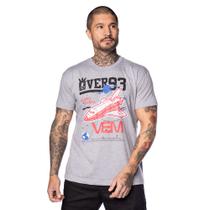 Camiseta Masculina Over Surf Estampa Nasa Cinza Camiseta Masculina Over Surf Estampa Nasa Cinza