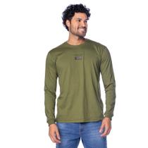 Camiseta Masculina Over Surf Manga Longa Logo Verde Camiseta Masculina Over Surf Manga Longa Logo Verde