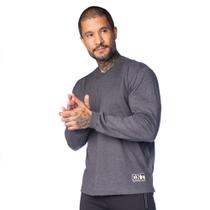 Camiseta Masculina Over Surf Manga Longa Ribana Cinza Escuro Camiseta Masculina Over Surf Manga Longa Ribana Cinza Escuro