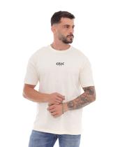 Camiseta Masculina Oversize Estampada 80070 Off White