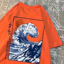 Camiseta Masculina Oversize Hip Hop De Manga Curta Casual Com Design Humorístico E Calmo