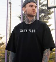 Camiseta Masculina Oversize Premium God's Plan