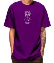 Camiseta Masculina Oversized Camisa Streetwear Trace Estátua 100 Algodão