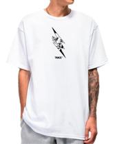 Camiseta Masculina Oversized Camisa Streetwear Trace Girl 100% Algodão