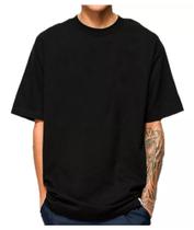 Camiseta Masculina Oversized Camisa Streetwear Trace Lisa 100% Algodão
