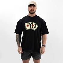 Camiseta Masculina Oversized Casual Estilo Academia Fitness