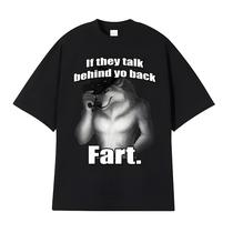 Camiseta Masculina Oversized Com Estampa Engraçada De Meme Harajuku Retrô De Algodão If They Talk Camiseta Masculina Oversized Com Estampa Engraçada De Meme Harajuku Retrô De Algodão If They Talk