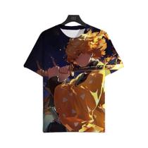 Camiseta Masculina Oversized Com Estampa Gráfica De Anime Em 3D, Manga Curta, Moda Tendência