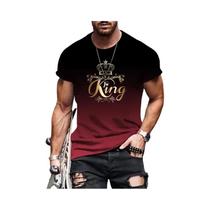 Camiseta Masculina Oversized Com Gradiente 3D, Designer Harajuku, Casual, Manga Curta, Top De Verão