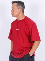 Camiseta Masculina Oversized Compton Refletiva Vinho
