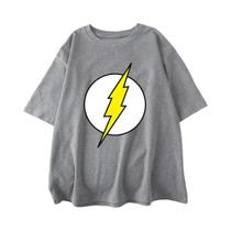Camiseta Masculina Oversized De Algodão Com Estampa the BIG BANG Theory Lightning, Casual, - teekossc