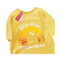 Camiseta Masculina Oversized De Algodão Para O Verão, Estilo Harajuku, Com Estampa De Gato Com Duas Camiseta Masculina Oversized De Algodão Para O Verão, Estilo Harajuku, Com Estampa De Gato Com Duas