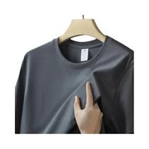 Camiseta Masculina Oversized De Gola Redonda Grossa 230g, Manga Curta De Verão, 100% Algodão, Cor