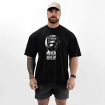 Camiseta Masculina Oversized Estilo Academia Confortável
