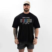 Camiseta Masculina Oversized Fitness Conforto Casual Estilo