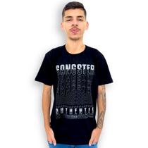 Camiseta Masculina Oversized Gangster Estampada Manga Curta